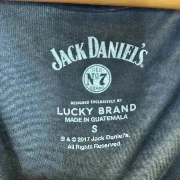 Lucky Brand Jack Daniel’s Gray TShirt Small - Picture 2 of 6